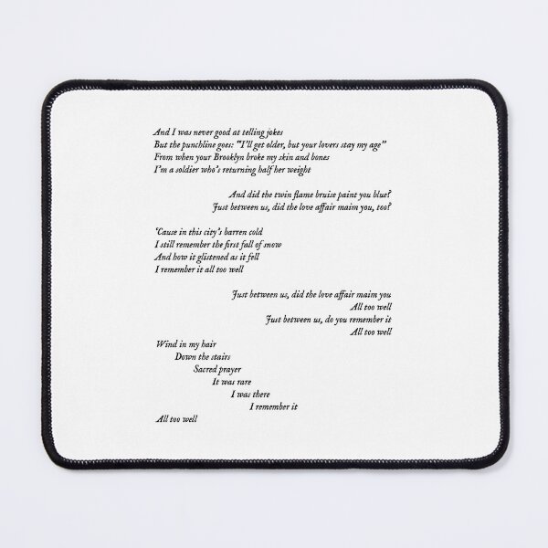 all too well (10 minute version) Mouse Pad