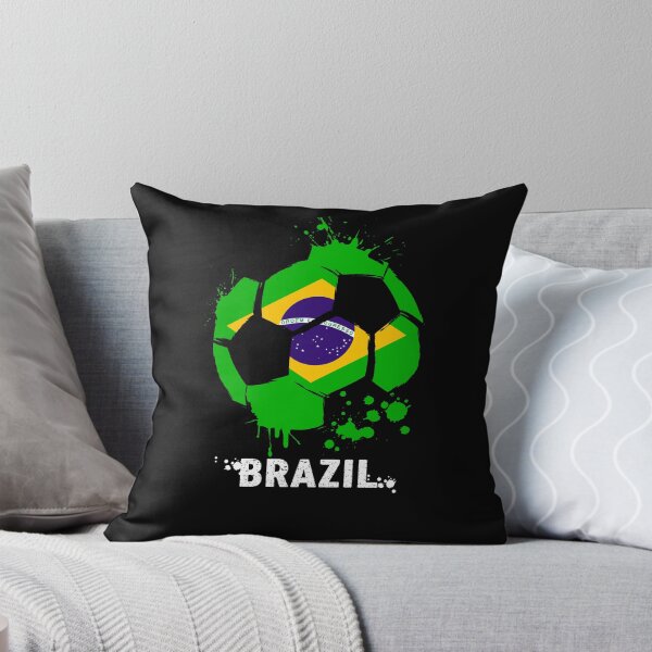 Artikelvorschau, Brasilien Weltmeisterschaft Katar 2022, lustiger brasilianischer Fußball, brasilianische Flagge, Fußballmannschaft 2022 entworfen und verkauft von PrintOfi.