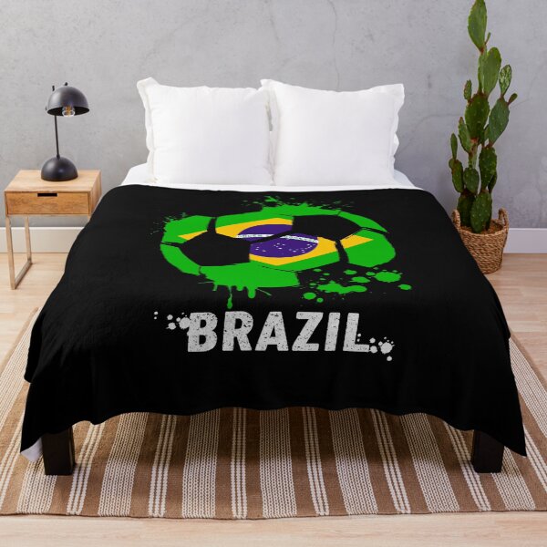 Artikelvorschau, Brasilien Weltmeisterschaft Katar 2022, lustiger brasilianischer Fußball, brasilianische Flagge, Fußballmannschaft 2022 entworfen und verkauft von PrintOfi.