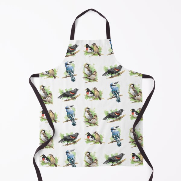Item preview, North American Backyard Birds Pack - Blue Jay, Red-winged Blackbird, Rose-Breasted Grosbeak, and House Sparrows designed and sold by BlackGoatPrints.