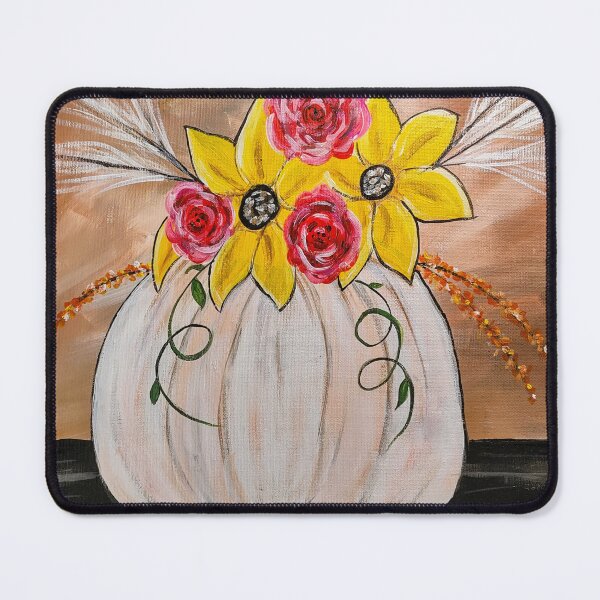 Item preview, Autumn pumpkin and flowers designed and sold by Becky.blueberri.