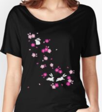 Japanese Bunny - Pink Women's Relaxed Fit T-Shirt