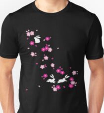 Japanisches Häschen - Pink Unisex T-Shirt