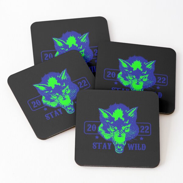 Item preview, Stay Wild Club Ben Azelart Merch - angry wolf - energetic yellow color designed and sold by ALLURE-minimal.