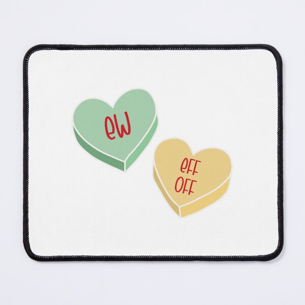Item preview, Ew and eff off candy hearts designed and sold by Anniehallart.