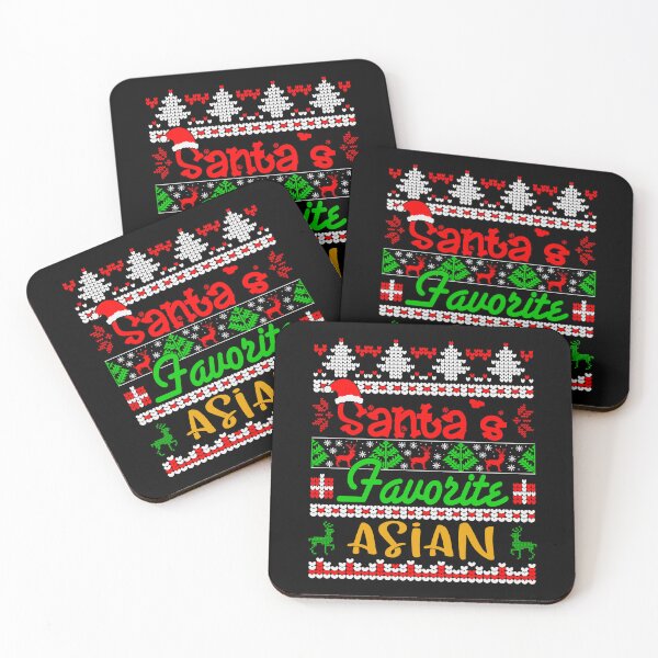 Item preview, Santa's Favorite Asian Ugly Christmas Sweater Design designed and sold by Bornint Designs.