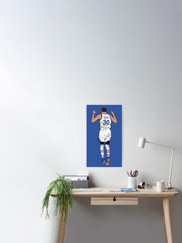 Steph Curry 3 Point Celebration Poster for Sale by RatTrapTees