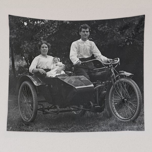 Item preview, Vintage Family in Motorcycle designed and sold by BGPickers.