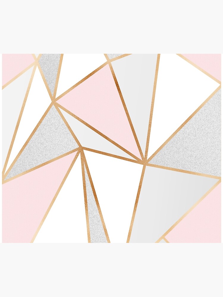 Pink, Grey & Gold Geo by Blue-Banana