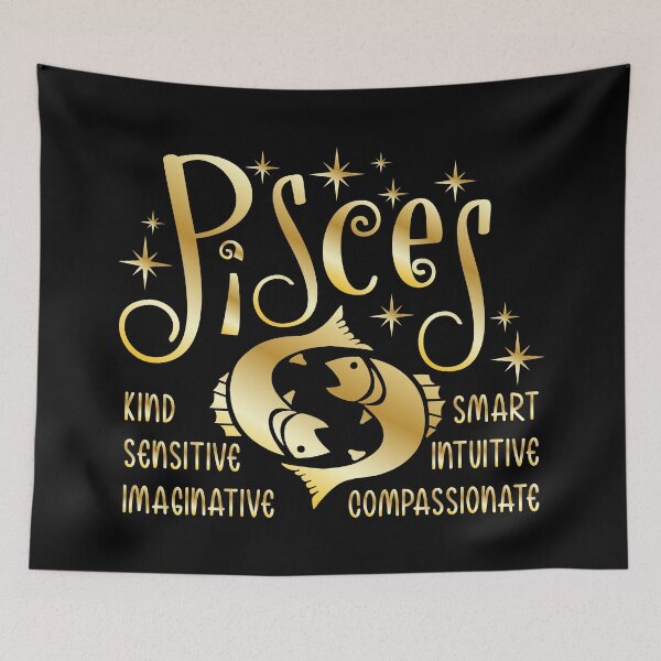 Item preview, Pisces Zodiac Sign designed and sold by ArtGraffita.