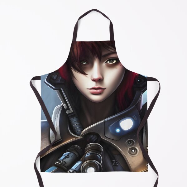 Item preview, Scottish cyberpunk warrior woman designed and sold by CalmYak.