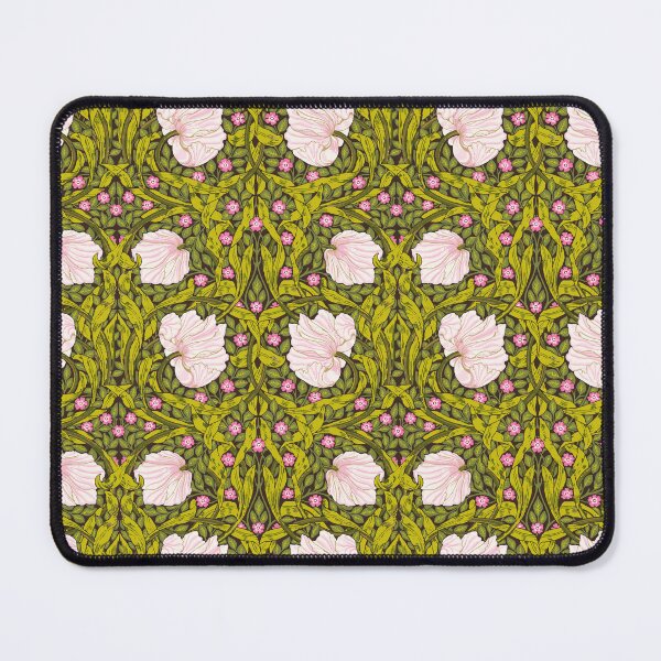 Item preview, Pimpernel William Morris in Chartreuse and Pink designed and sold by WhimsyAndMojo.