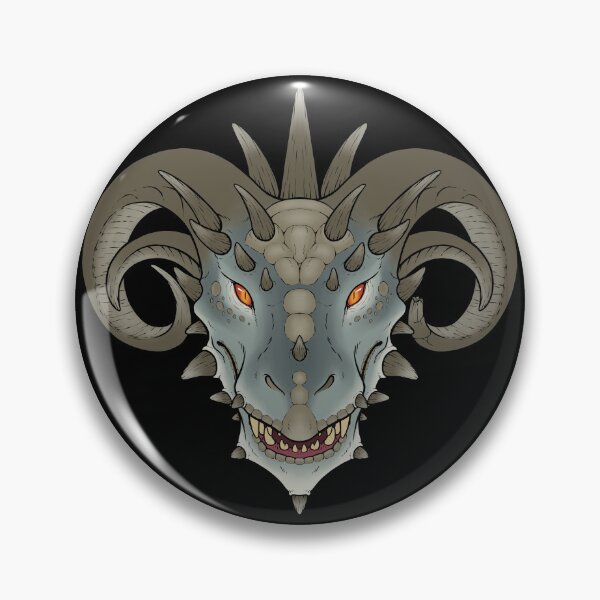 Item preview, Thorny Dragon Single-Grey designed and sold by VorndessArt.