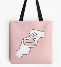 Wanna One - Jeojang ♥ black and white Tote Bag
