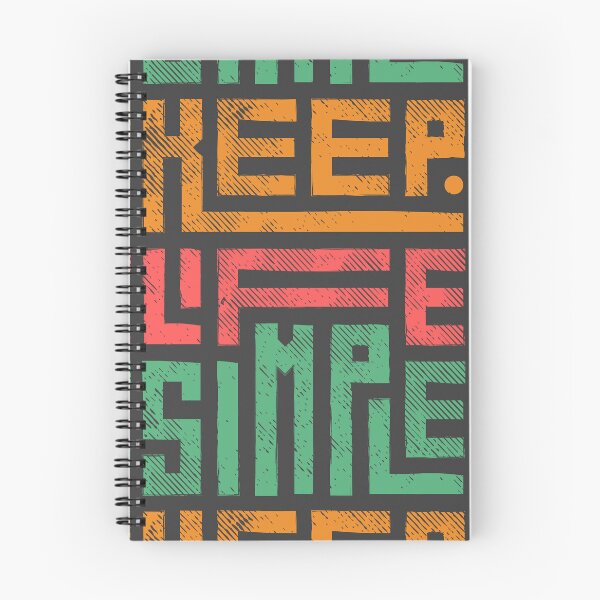 Item preview, Keep Life Simple - English kufi Font with white/black background designed and sold by SpiralStairShop.