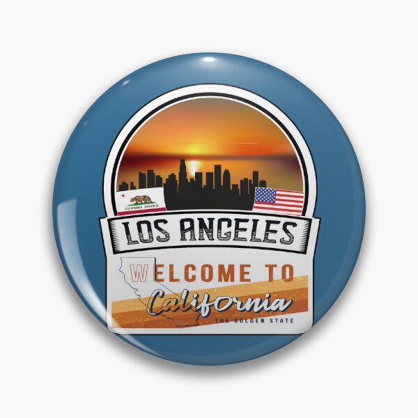 Item preview, Los Angeles, Welcome to California, The Golden State | U.S States and Cities Series -3 designed and sold by WorldStateArt.