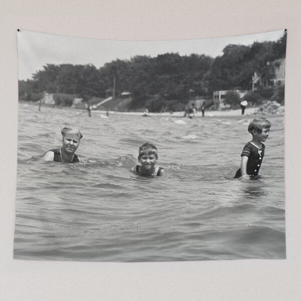 Item preview, Vintage Children on the Beach designed and sold by BGPickers.