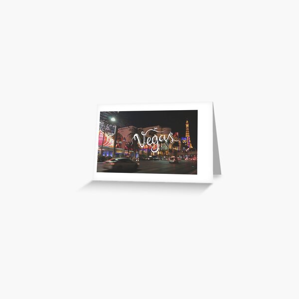 Vegas Baby! Greeting Card