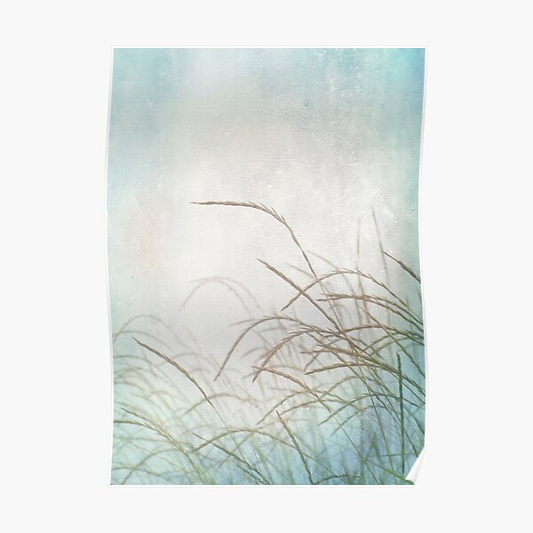 Grasses in the wind Poster