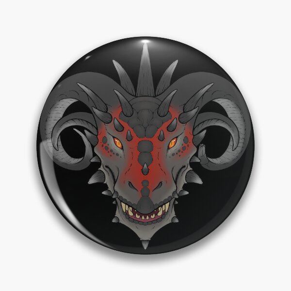 Item preview, Thorny Dragon Single - Red Grey designed and sold by VorndessArt.