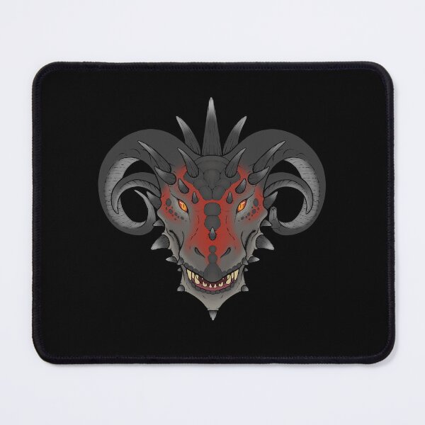 Item preview, Thorny Dragon Single - Red Grey designed and sold by VorndessArt.