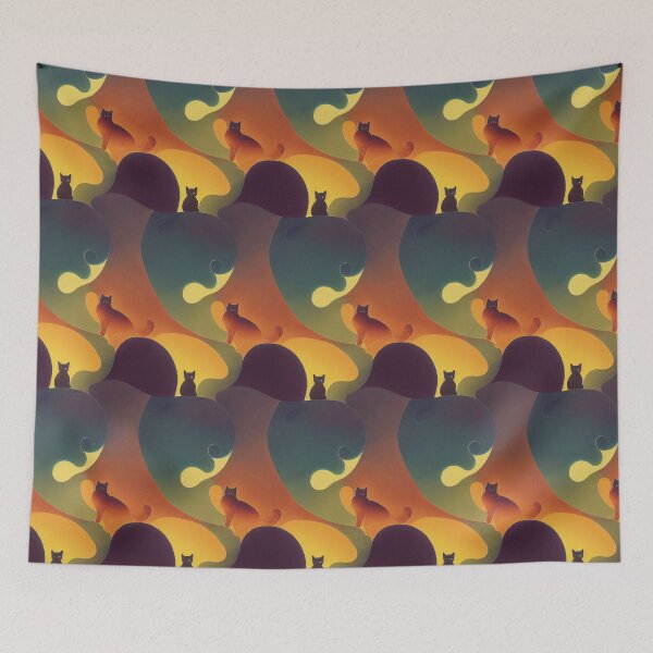 Item preview, Funky Stylish Cats designed and sold by catsdogsandart.