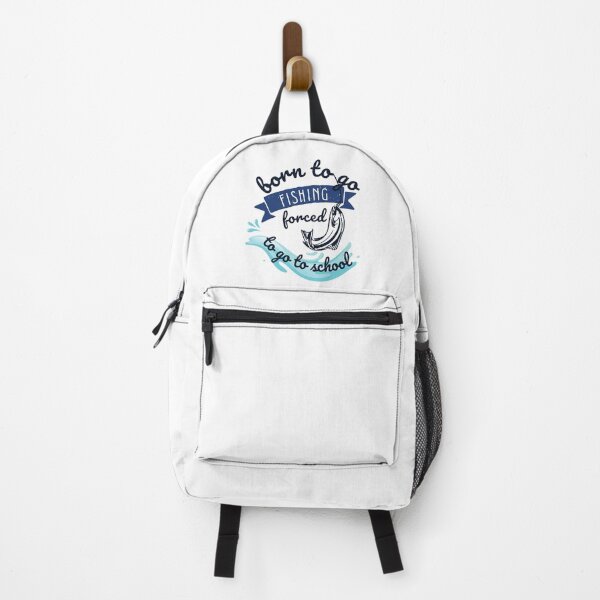 Item preview, Born To Go Fishing Forced To Go To School - Funny Angling Classic T-Shirt: Fish Fisherman T-Shirt For Men Women, School shirt, First day of school, Little Boy, Little Girl designed and sold by StoreSB.