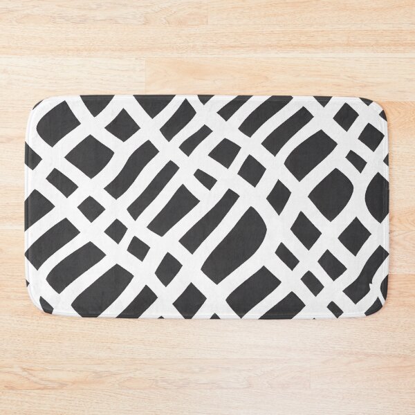 Item preview, Black and White Chaotic Lines in a Pattern designed and sold by NECHSTORE.