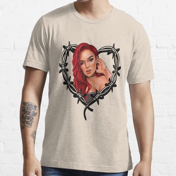 Karol G Heart Tattoo Gatubela Png No Background Red Hair New