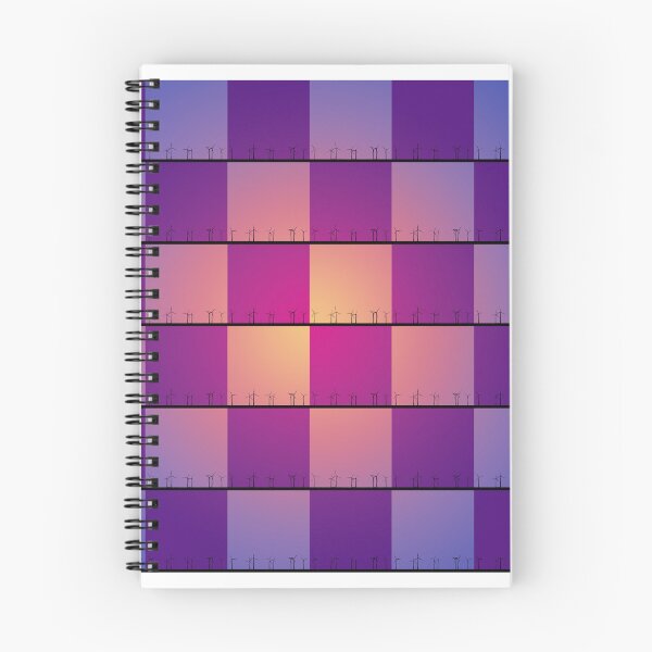 Item preview, Orange and purple windfarm from Crosby Beach Patchwork Design designed and sold by Paul Madden.