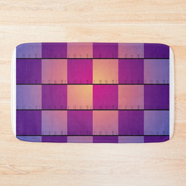 Item preview, Orange and purple windfarm from Crosby Beach Patchwork Design designed and sold by Paul Madden.