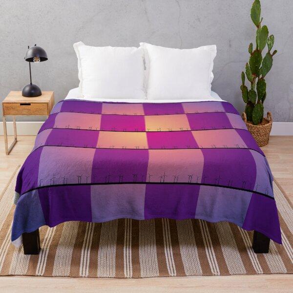 Item preview, Orange and purple windfarm from Crosby Beach Patchwork Design designed and sold by Paul Madden.