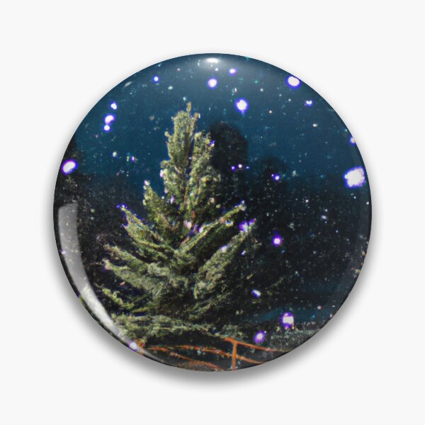 Item preview, gentle snowfall over a field of christmas trees with lights  designed and sold by xostarboyxo.