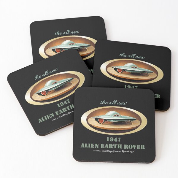 Item preview, 1947 Alien Earth Rover, Unidentified Driving Object, Alien Hotrod, Extraterrestrial Sports Car Ufology. designed and sold by classic car craze.