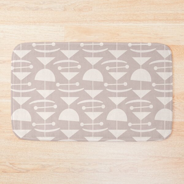 Item preview, Retro Mid Century Modern Abstract Mobile Pattern 864 Beige designed and sold by tonymagnerart.