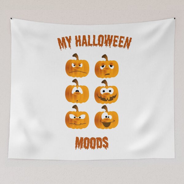 Item preview, Halloween pumpkin mood orange design designed and sold by Pixtela ..