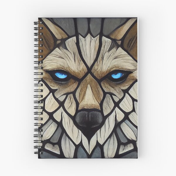 Item preview, Stained Glass Wolf Face - 3 designed and sold by MrVPhotography.