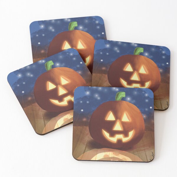 Item preview, Jack O'lantern on Porch at Night designed and sold by designs-by-ann.