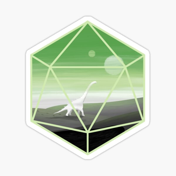 The Wanderer D20 Sticker