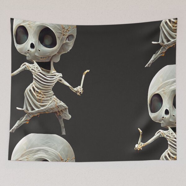 Item preview, Dancing skeletons dance challenge halloween scary skeleton designed and sold by Chillapy.