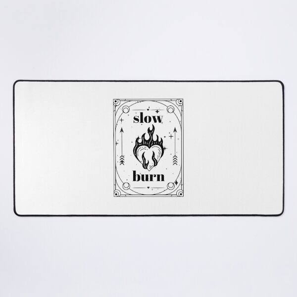 Item preview, Slow Burn - Book Tropes - Bookish - Tarot Card - Full Black designed and sold by StickEmUpp.