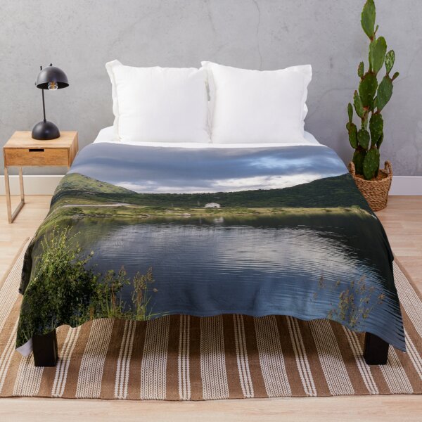 Item preview, Wonderful landscapes in Norway. Nordland. Beautiful scenery of a white house in a valley on the Lofoten Islands. Summer sunny day designed and sold by Maurizio Fabbroni.