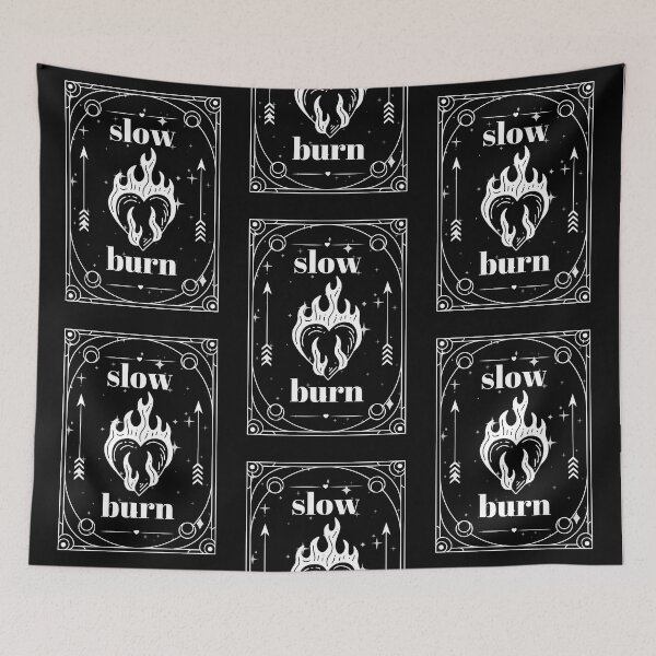 Item preview, Slow Burn - Book Tropes - Bookish - Tarot Card - Full White designed and sold by StickEmUpp.