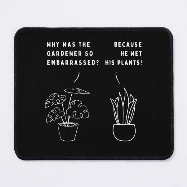 Item preview, Plant joke - Why was the gardener so embarrassed? designed and sold by ani-eni.