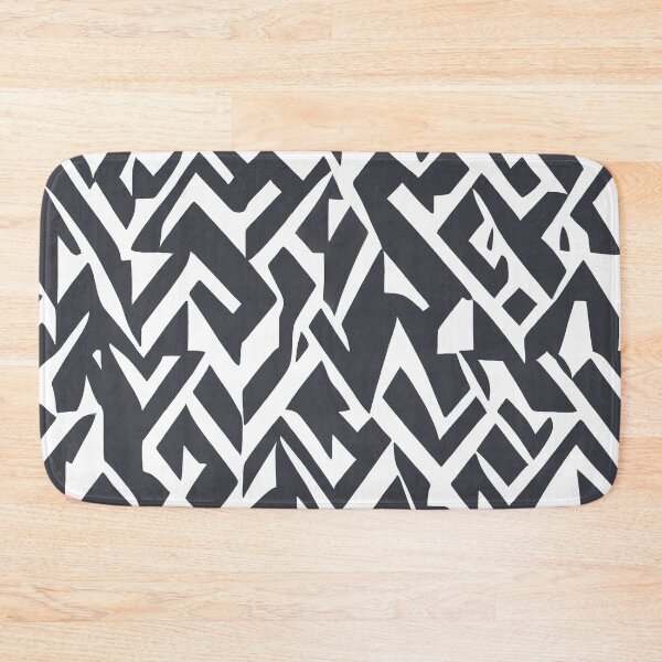 Item preview, Monochrome Geometric Pattern in Black and White Colors designed and sold by NECHSTORE.