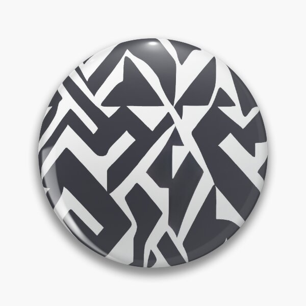 Item preview, Monochrome Geometric Pattern in Black and White Colors designed and sold by NECHSTORE.