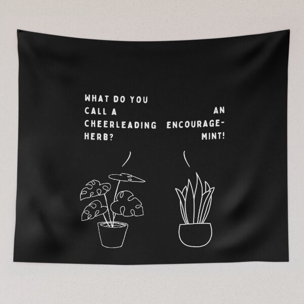 Item preview, Plant joke - What do you call a cheerleading herb? designed and sold by ani-eni.