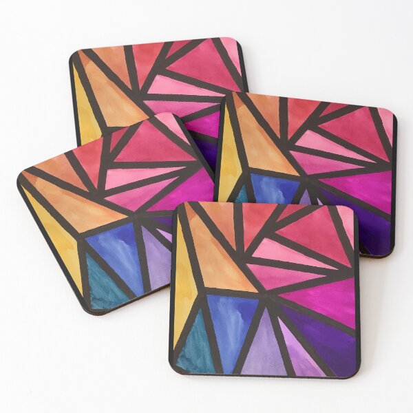 Item preview, Geometric Stained Glass designed and sold by CreatedbyCM.