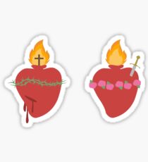 Sacred Heart & Immaculate Heart Sticker