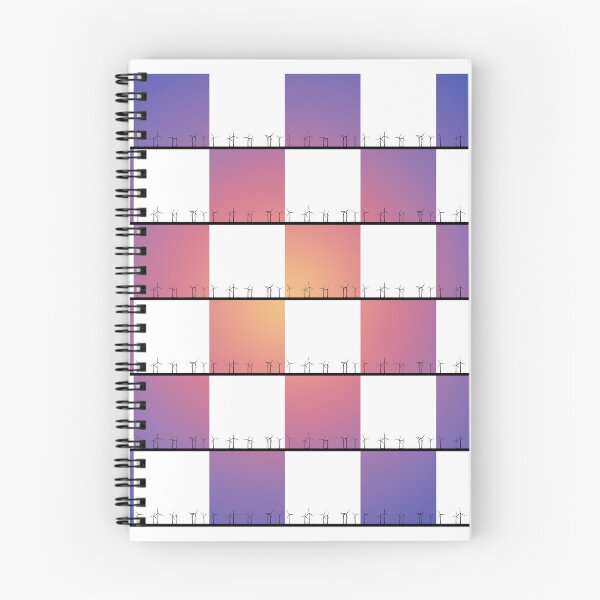 Item preview, Orange, purple and white windfarm from Crosby Beach Patchwork Design designed and sold by Paul Madden.